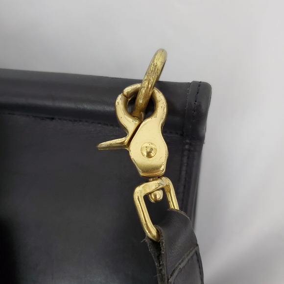Vintage 90s Coach Beekman Briefcase Black Leather Bag 5266 - Picture 8 of 16